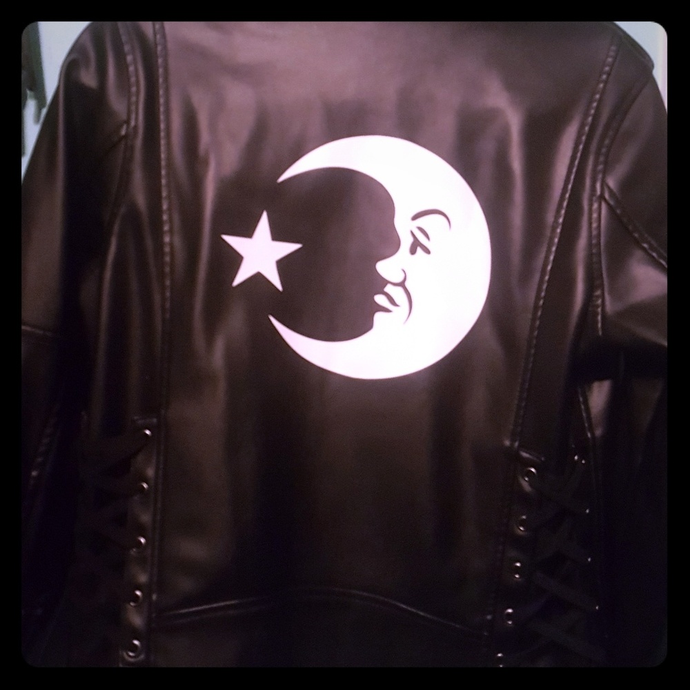 Killstar vegan leather jacket XXL